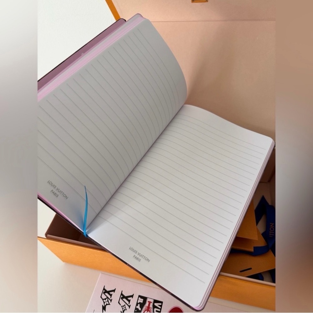 New Louis Vuitton Jane Notebook MM GI1419 limited Authentic with stickers set - Picture 5 of 10